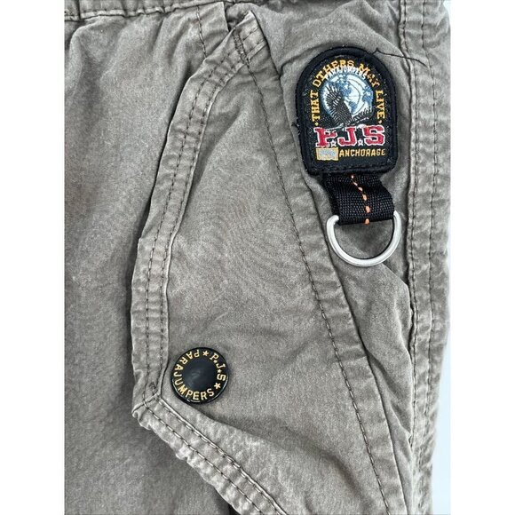Parajumpers Men's Cargo Bermuda Shorts XL Gray  Drawstring Waist 38" Waist - Picture 3 of 10